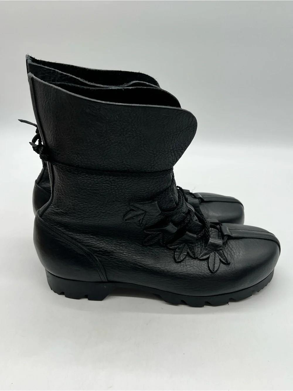Son of Sandlar James Boot Black Leather Men's Size 45 US 12 Ankle Lace Up Boots.